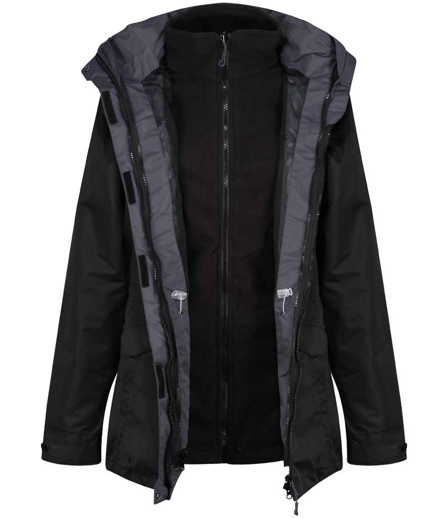 Regatta Ladies Benson III 3-in-1 Breathable Jacket - Black/Black